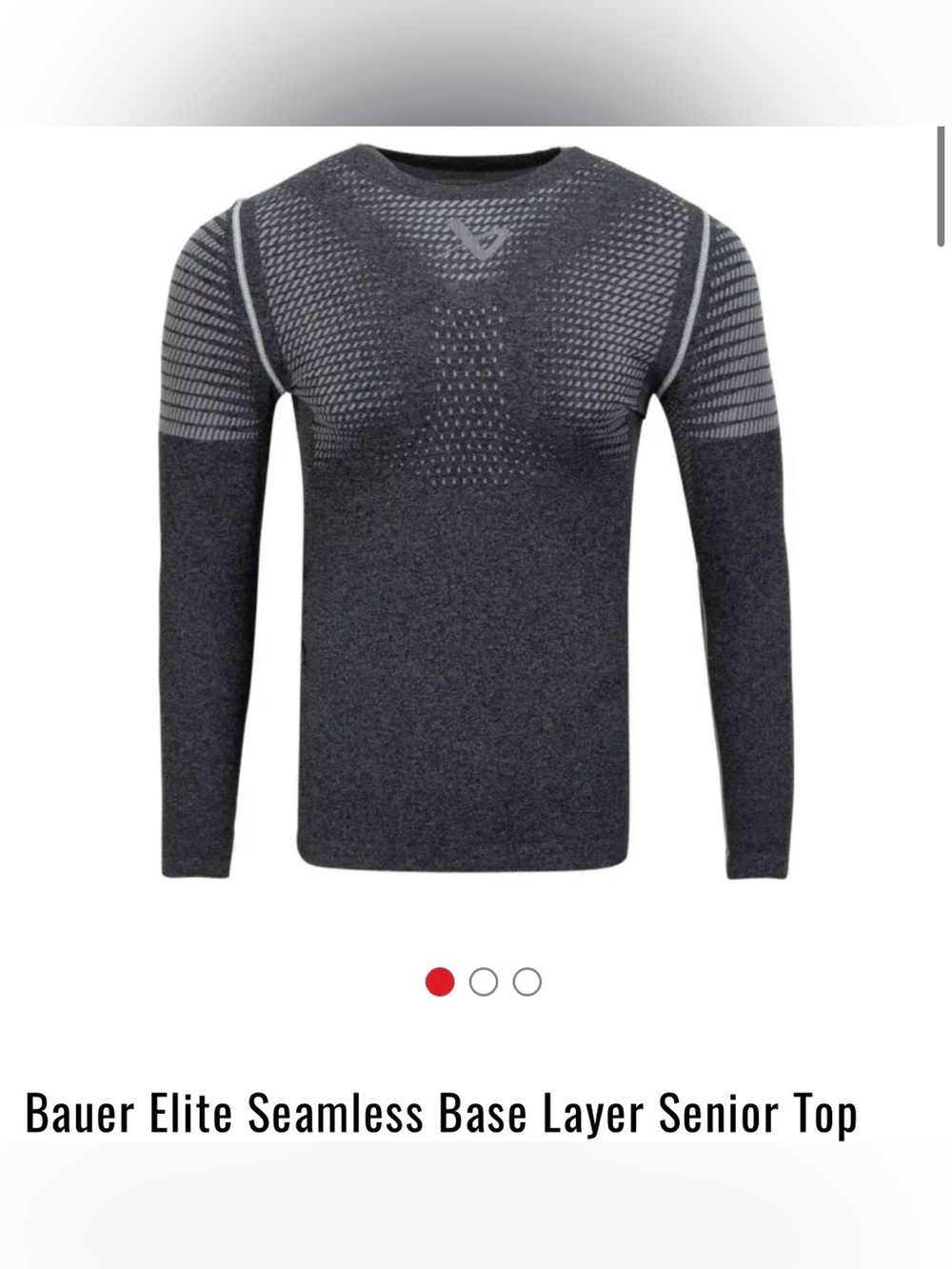 Bauer Elite Seamless Base Layer Top